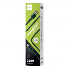 Кабель USB - Lightning, 30W, зеленый 1м, AVANGARD (I4334)