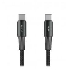Кабель MASTER, Type-C - Type-C, 60W, 1.2м, тканевая оплетка, черный, OLMIO