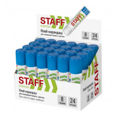 Клей-карандаш STAFF EVERYDAY 8г (24шт)