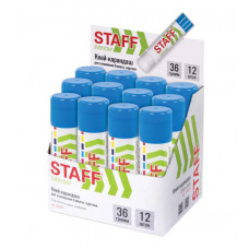 Клей-карандаш STAFF EVERYDAY 36г (12шт)