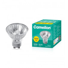 Лампа галогенная JCDR GU10 50W 3000K 220-240V софит 50мм прозрачн Camelion