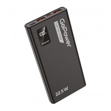 Внешний аккумулятор GoPower PB03-20 20000mAh 3.0A 22.5W 2USB +Type-C Черный
