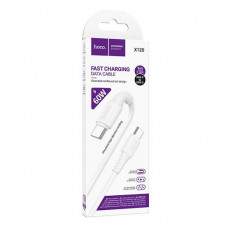 Кабель HOCO X120 PD Type-C - Type-C 60W 3A 1м (White) (Бокс)