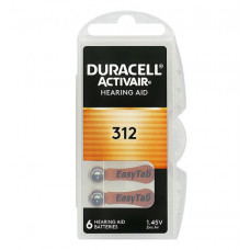 Duracell ZA312 ActivAir Hearing Aid BL6