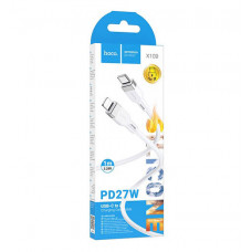 Кабель HOCO X109 PD Type-C - Lightning 27W 1м силикон (White)