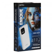Perfeo Powerbank ENIQUE 10000mAh LED дисплей PD + QC 3.0 Type-C 2USB Выход: