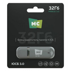 Флеш накопитель памяти USB 32GB 3.0 More Choice МФБ32 (Grey)