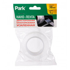Нано-скотч двусторонний Многоразовый длина 1м, ширина 30мм (прозрачный-усил